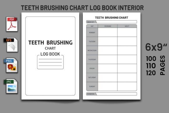 Mastering Your KDP Business with a Teeth Brushing Chart Log Book Interior