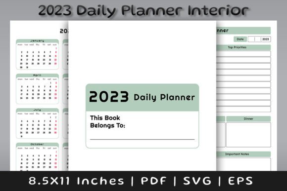 The 2023 Daily Planner Log Book: A Ready-to-Publish Design Asset