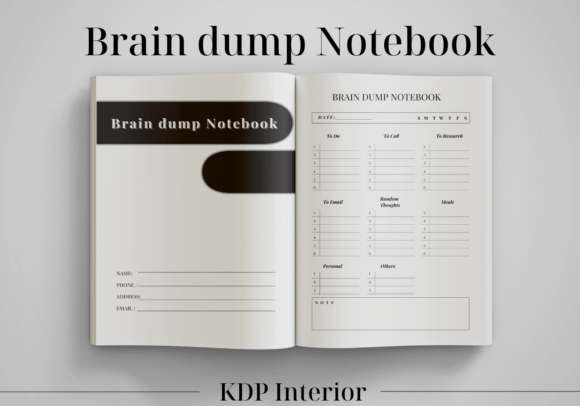 The Brain Dump Notebook: A KDP Interior for Unlocking Clarity and Action