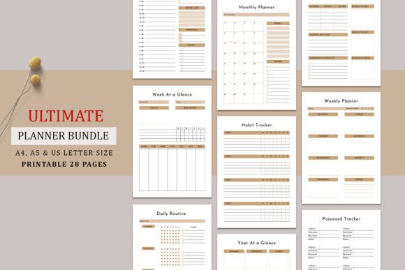 Ultimate Planner Bundle Pack Vol.28: Your Blueprint for Organized Living