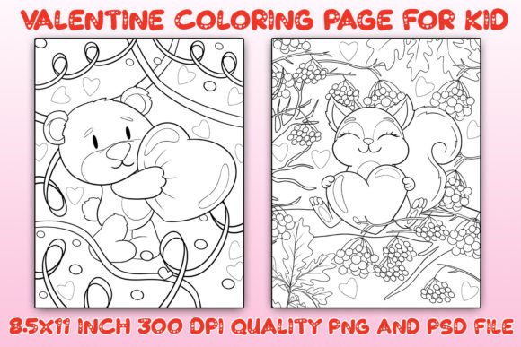 Valentine s Coloring Pages Vol 07: A Practical Resource for Creators